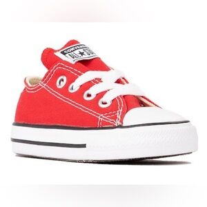 Converse Chuck Taylor All Star Low-Top Sneaker - Red & White (Size 10 Toddler)